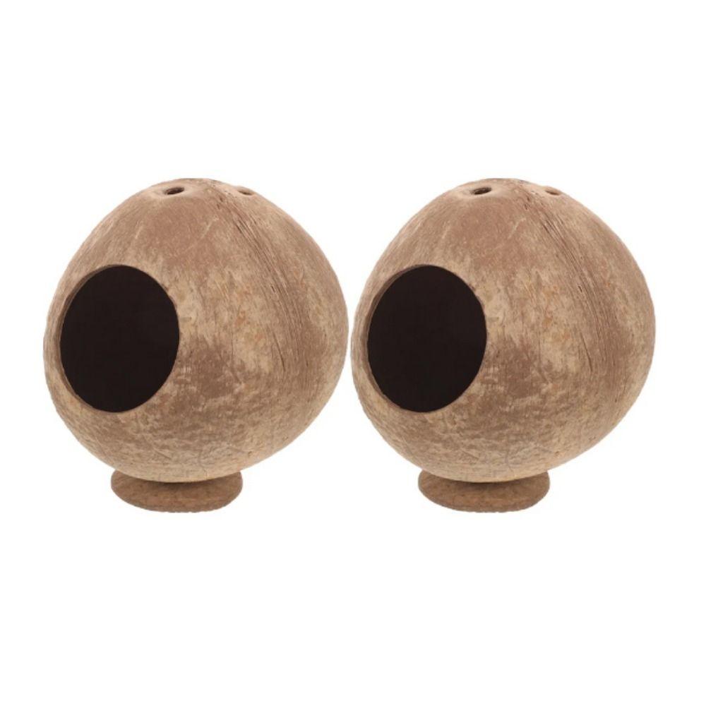 Bite Resistant Coconut Shell Hamster House Scratch-resistance Hamster Nest Toy  Chew Exercise