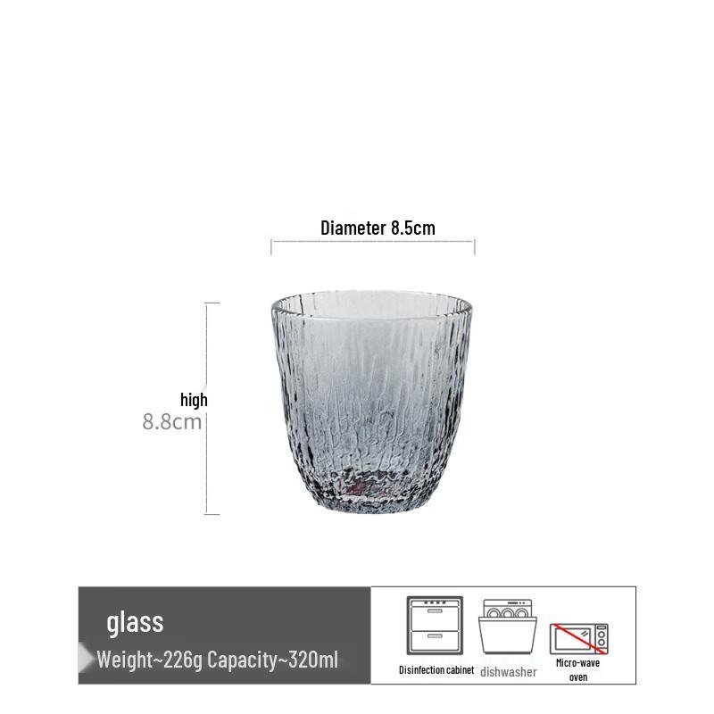 Textured Glass Tumbler