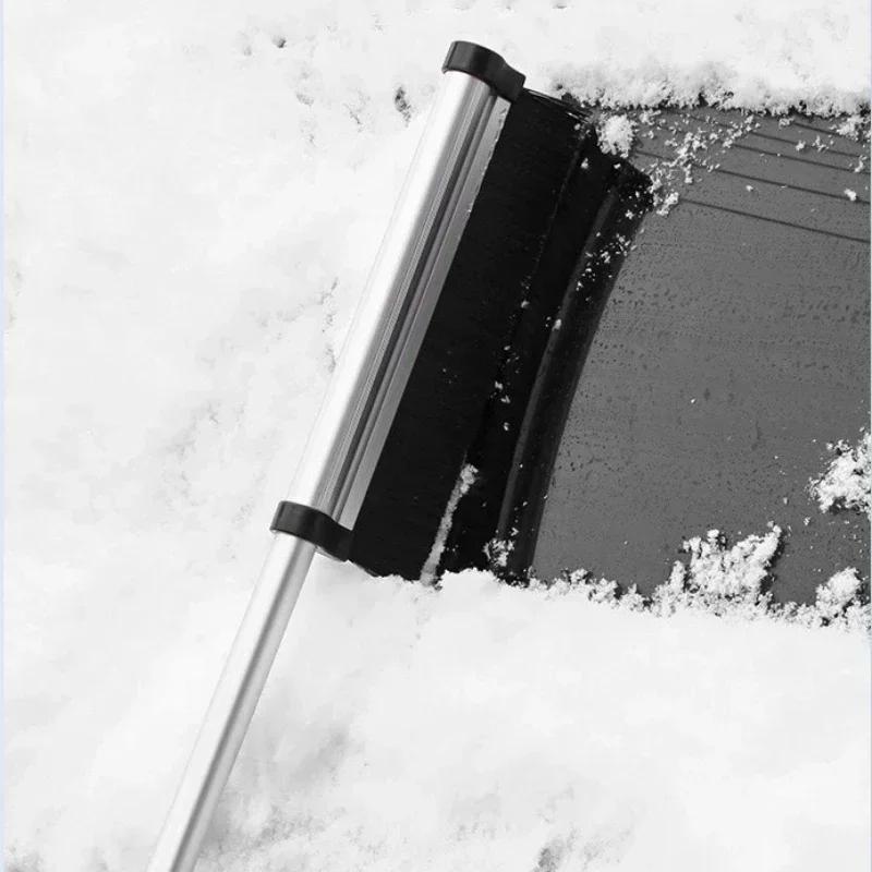 Automobil Schaufel Aluminiumlegierung Teleskop Schneeschaufel Multifunktionale Schnee- und Eisschaufel Winterwerkzeug Auto Schneebürste