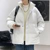 Men's Loose Casual Cotton Jacket Long Hip-Length    Warm Winter Daily Coat
