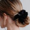 For Lace Flower Scrunchie_Black