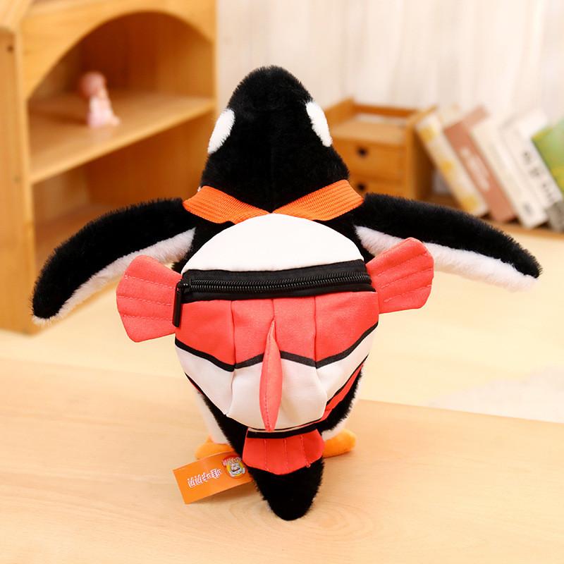 Adorable Penguin Plush Backpack Toy Gift For Girls Birthday With Soft Pp Cotton Filling