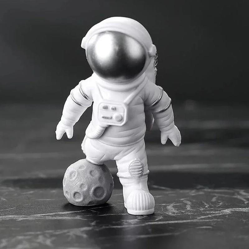 3/4 szt. Figurka Astronauty Statua Figurka Kosmonauta Rzeźba Edukacyjna Zabawka Dekoracja Biurka Domu Model Astronauty Dla Dzieci Prezent