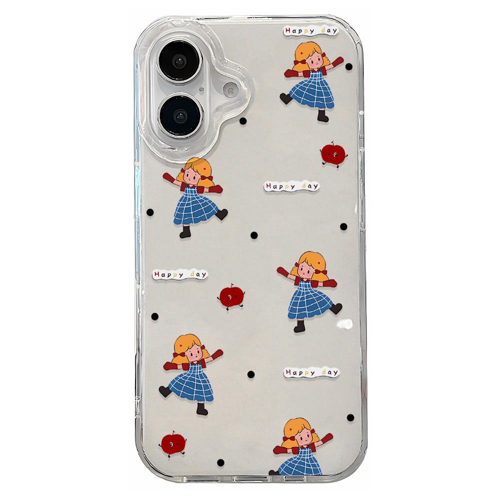 Расписной чехол для телефона для iPhone 12 13 15 16 iPhone 16 12 13 14 15 Pro 14 15 16 Pro Max Полное покрытие Противоударный Защита от отпечатков пальцев Свежий стиль Защитный чехол