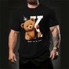 Fun Cartoon Duck Print Men's T-Shirt Casual Summer Casual Short Sleeve Pullover Fashion T-Shirts Outdoor Male Overszied Clothing