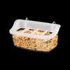 Transparent Bird Feeders for Easy Monitoring of Food Level and SpillProof Design Feeding Station for Bird Cage Hanging