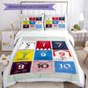 Set Biancheria da Letto Mbappe Copripiumino Traspirante con Federe Biancheria da Letto Decorativa per Camera da Letto Decorazione Casa Regalo di Compleanno