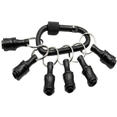 Conjunto de Ferramentas 6 peças Chaveiro Preto Haste de Conexão de Troca Rápida Cabo Hexagonal 1/4 Cabeça de Chave de Fenda Haste de Conversão Soquete