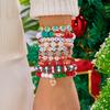 10Pcs Colorful Soft Clay Beads Christmas Bracelets Set for Women Santa Claus Xmas Tree Snowflake Stackable Bracelets Jewelry
