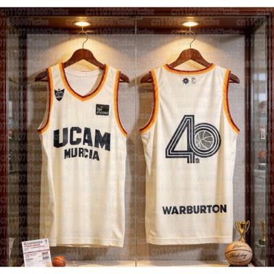 New Murcia Home Basketball Uniform, Spanish Parent-child  Basketball Quick Drying Sports Vest, Basketball Training Clothing
