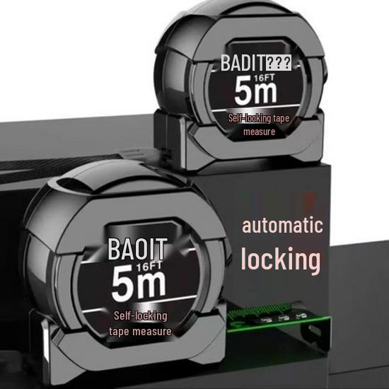 Self-Locking Fluorescent Tape Measure: 5m/10m Thickened Ruler