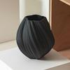 Wabi-Sabi Minimalist Vase Artistic Matte Ceramic Living Room Tabletop Decoration Elegant Flower Holder Home Office Ornament