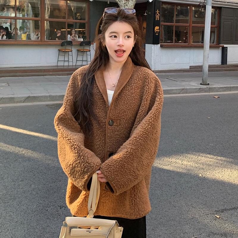 Kaiser Women's Wool Shearling Reversible Coat