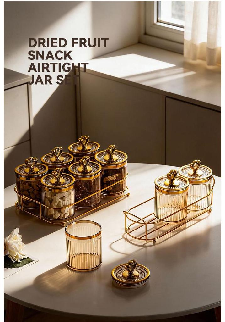 Thickened Food-Grade Jar Set with Lid for Snacks & Dried Goods Storage