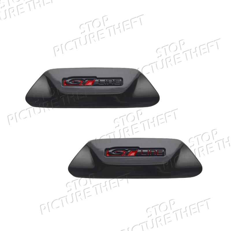 GT Line Logo For Peugeot 508 208 5008 4008 3008 RC CC 3D Metal Badge Decal Car Steering Wheel Emblem Sticker Accessories