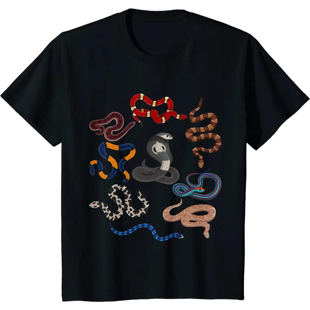 Snake Animal Wildlife Reptile Gift T-Shirt 100% Cotton O-Neck Summer Short Sleeve Casual Mens T-shirt Size S-3XL