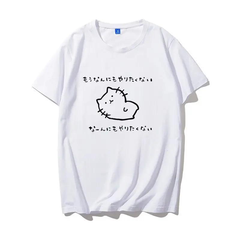 2025 Ropa Mujer Korean Women T-shirts Fashion Japanese Camisetas Women Tops Anime Print Summer Tees Casual White Y2k Tshirts