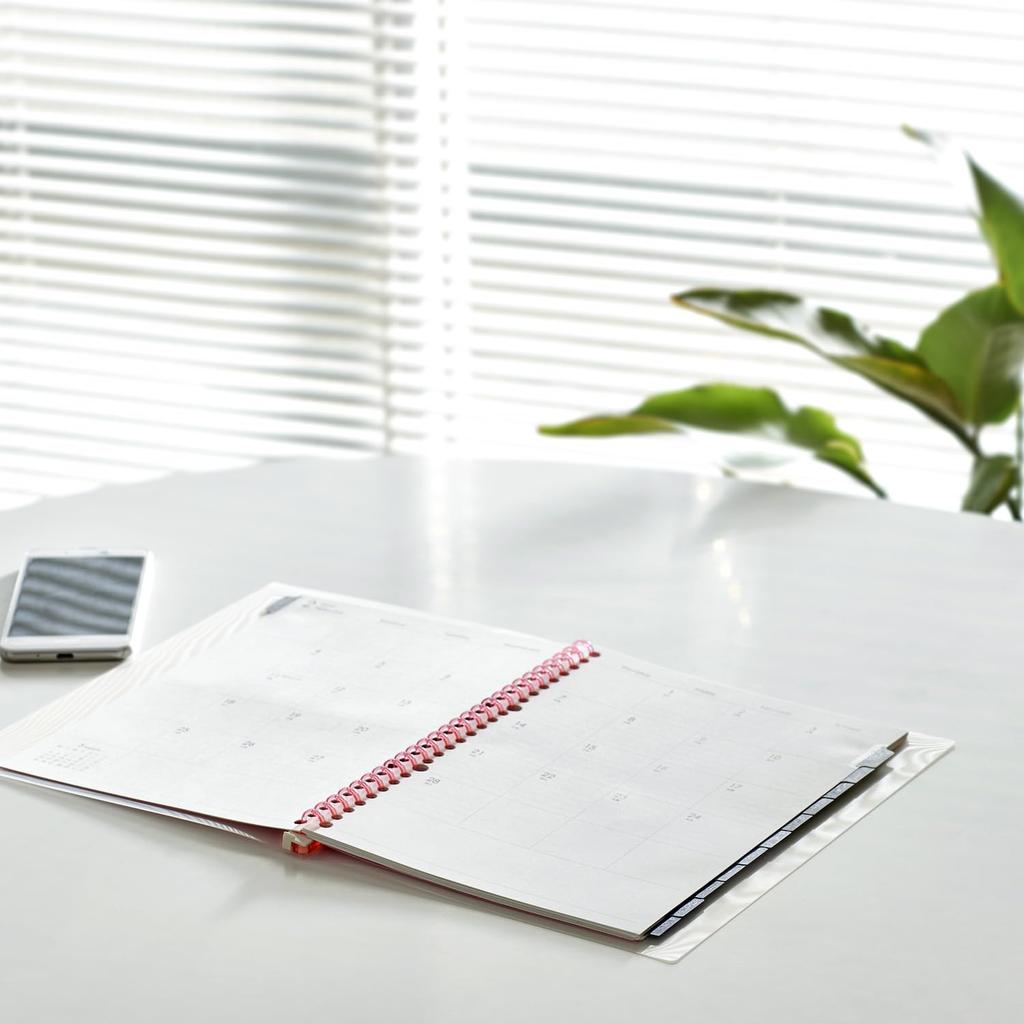 Maruman 2026 Notebook Starts January 2026 Planner, Diary, Monthly, 26-Hole, B5, Pink, FD43-26-08,