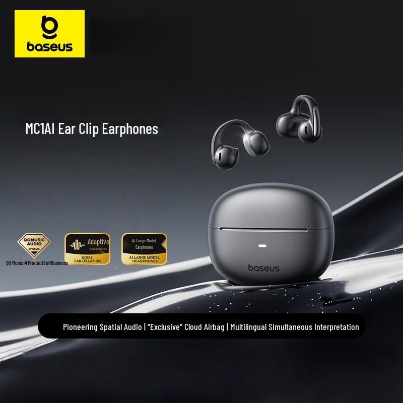 Baseus Bowie MC1 Cloud Ear Clip AI Translation True Wireless Earbuds