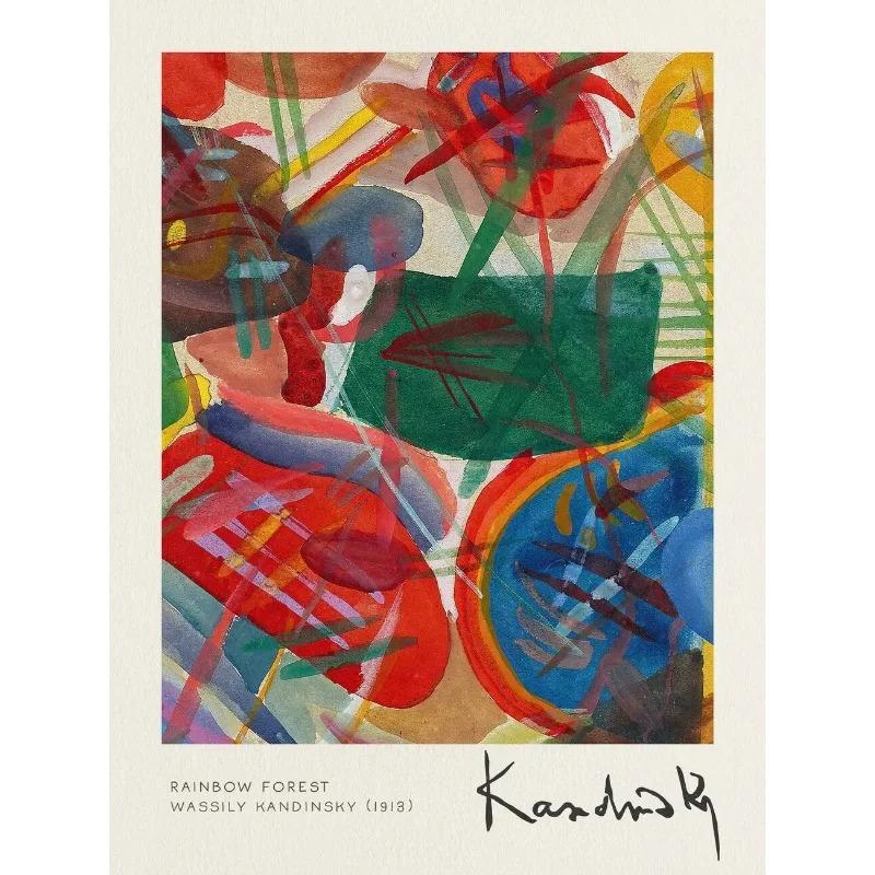 

Wassily Kandinsky Abstract Art Poster Canvas Painting Pointy Black Wall Prints Picture for Living Room Home Decor Modern Artwo 21cm×30cm NoFrame