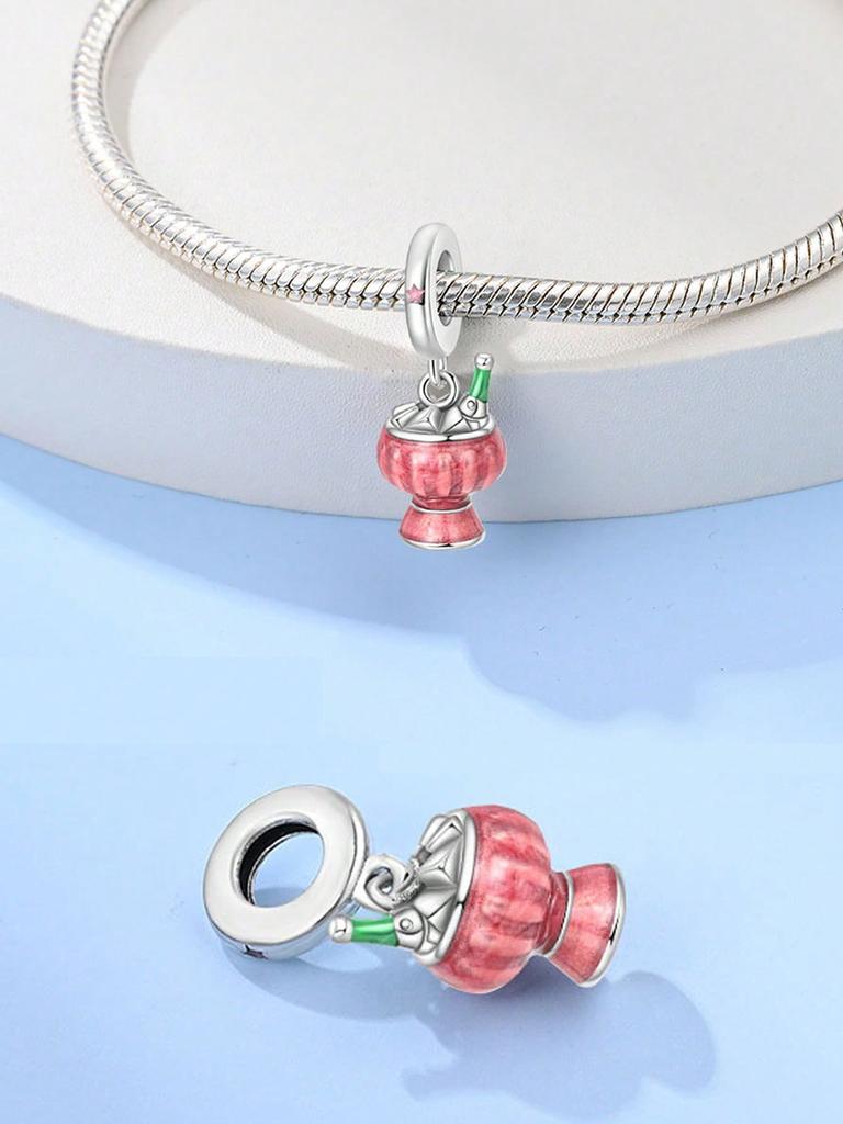 Charms Plata Backpack Flowers High Heels Beads Charm Copper Plated Fit Copperoriginal Bracelet For Jewelry Making Diy Charm