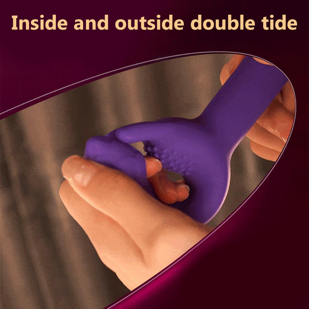 10 Frequency Dual Motor Telescopic Vibrator Female G Spot Clitoral Masturbation AV Massager Vibrating Dildo Sex Toys For Women