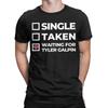 Waiting For Tyler Galpin Graphic Printing T Shirt for Men Women  100% Cotton  Tee Shirt Clothing