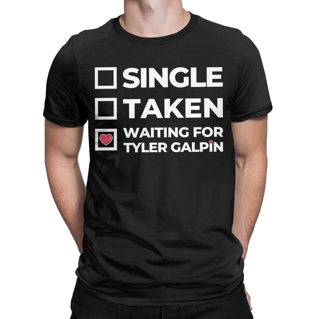 Waiting For Tyler Galpin Graphic Printing T Shirt for Men Women  100% Cotton  Tee Shirt Clothing