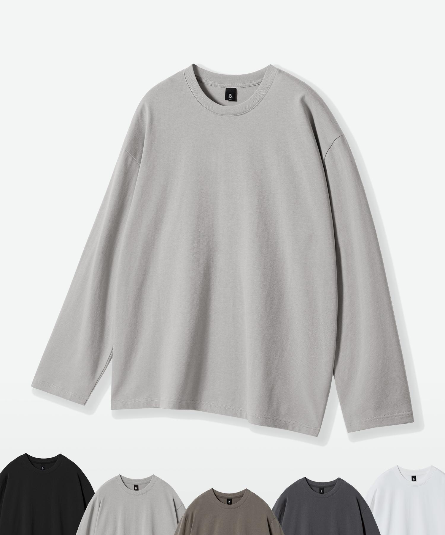 Brenson B. Semi-Overfit Long Sleeve T-Shirt ( 5 Colors ) Various/M