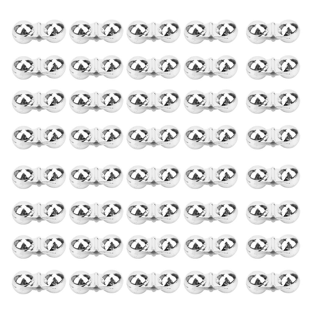 40Pcs Portable ABS Double Rattle Sea Fishing Attractor Bell Beads Accessory for Luring Fish