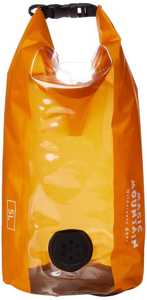 Magic Mountain (MAGIC MOUNTAIN) Compressed Dry Bag, 5L, Orange, MMCPDB5L, for Outdoor Hiking
