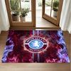 Aston Villa Futbol Tasarımlı Kristal Kadife Halı Yatak Odası Girişi İçin Yumuşak Dekoratif Mat