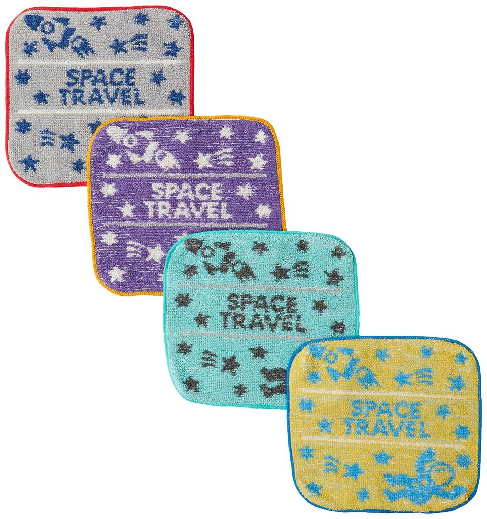 Marushin Mini Set of Piccolino Star and School for Girls and 0165009200 Towels, 4, Space, Preschool/Kindergarten/Elementary Supplies, Boys,