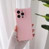 Solid color four corners anti-drop, suitable for Apple 14 mobile phone case integrated lanyard iPhone13 silicone 12promax soft case