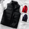 Men's 2025 Stand Collar Down Vest - Warm, Sleeveless, Thickened Outerwear for Autumn/Winter