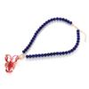 Collana con Ciondolo Aragosta Smaltata su Cordino con Perline in Resina Blu Fatto a Mano per Donna Gioielli a Catena Stile Boho per Vacanze al Mare Regalo