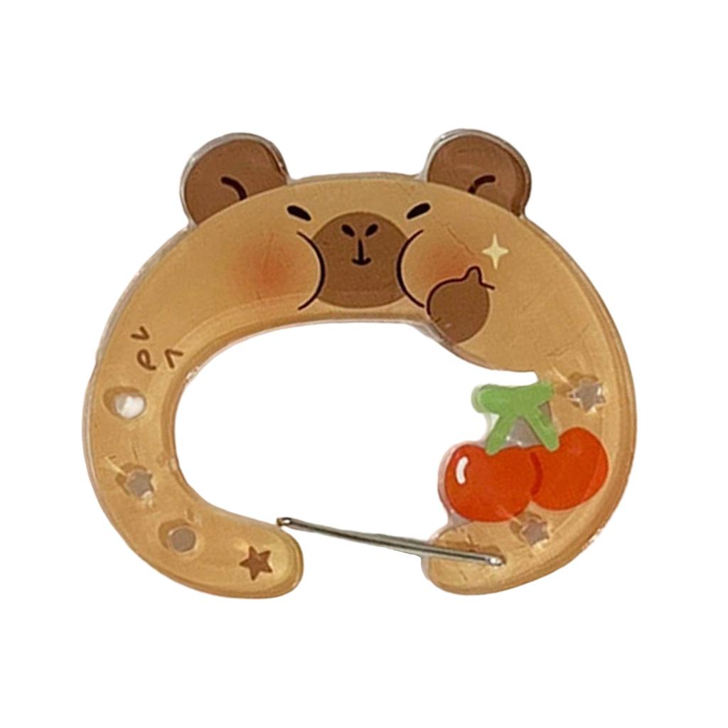 Liebliche Wasserschweine Acryl Schlüsselanhänger Haken für Taschen Schlüssel Schmuck Robuste Materialien Trendige Stile Accessoire