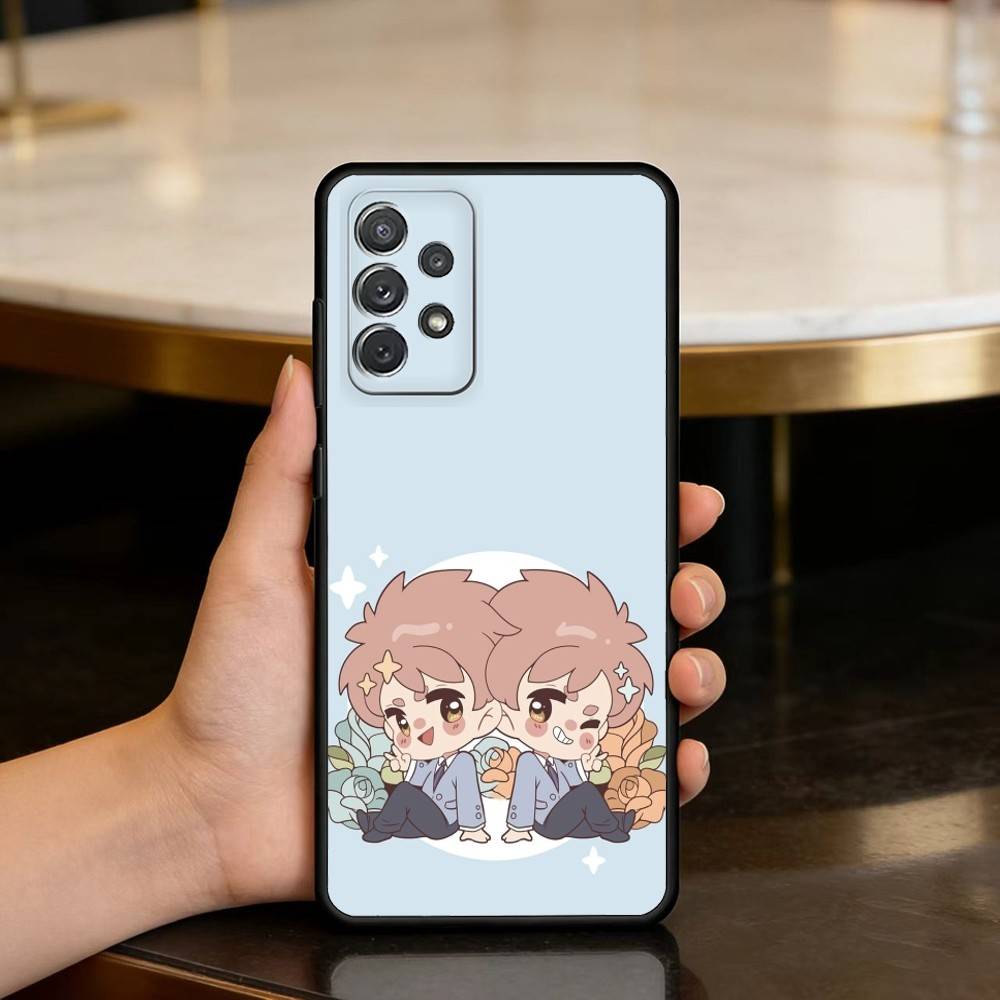 Ouran High School Host Club Phone Case For Samsung Galaxy A73,A72,A71,A70,A53,A52,A51,Soft Silicone Black Cover