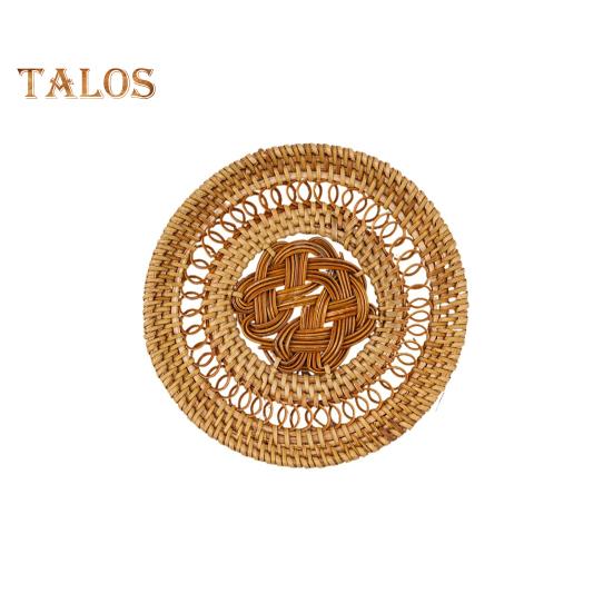 Dinner Pad Lightweight Wide Application Eco-friendly Unique Round Shape Visual Effect Cup Coaster for Restaurant