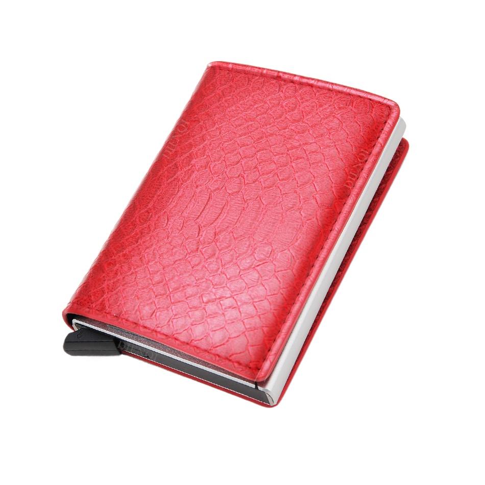 RFID Anti-theft Brush Automatically Pops Up Card Bag Card + Credit Card Metal Card Bag Men's Multi-card Wallet Carbon Fiber