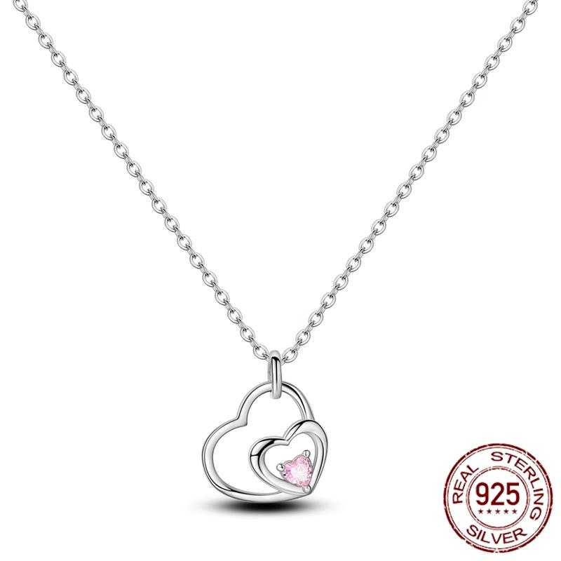 MULA Hote Heart Pendant Necklace 925 Silver Snake Neck Necklace Original Bracelet DIY Jewelry Fashion Luxury Women