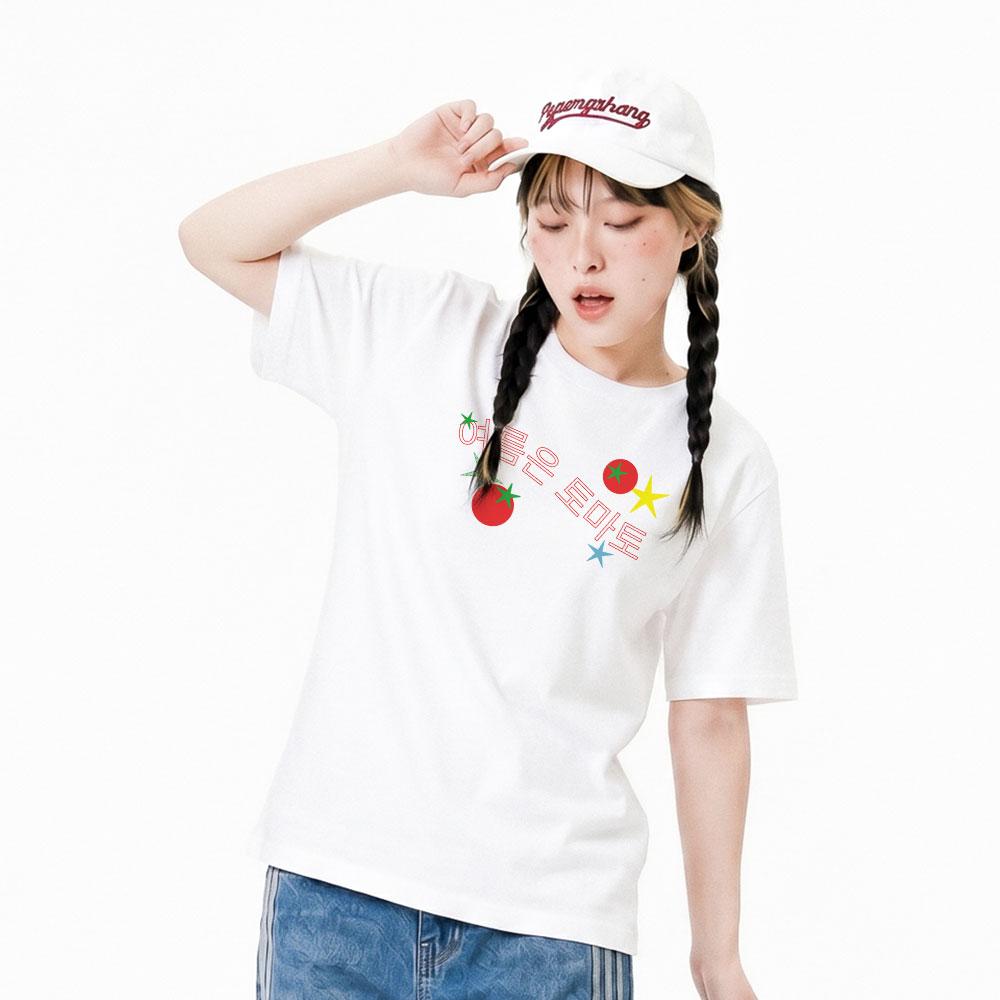 Wideusseom [Withsome Made] Summer Is Tomato T-Shirt (Type A)
