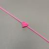 Hand Knitting Peach Heart-Shaped Lucky Red Rope Bracelet  Adjustable Women Bestie Charm Simple Men Couple Lovers  Gift
