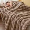 Luxury Winter Shu Cotton Velvet and Lamb Wool Blanket