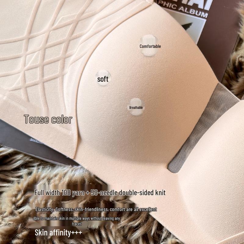 2024 Summer Seamless Lift Bra for Women - Small Chest, Side Support, Sexy Thin Design
