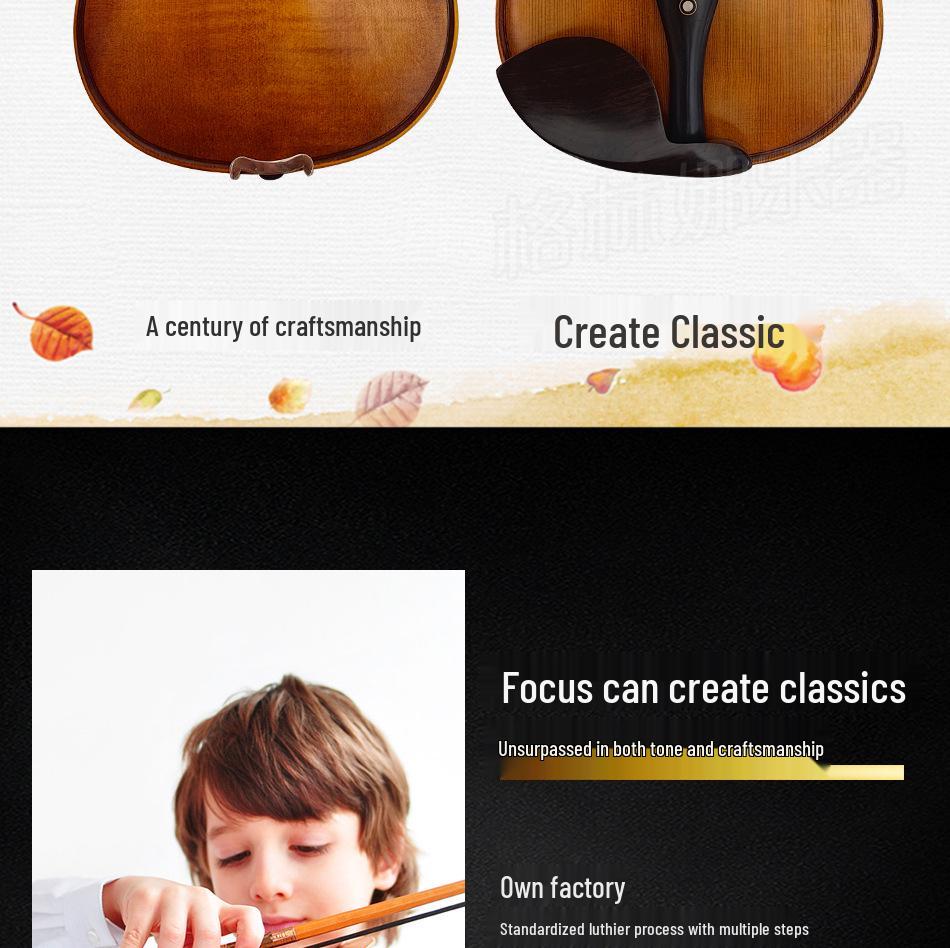Grinna 003 Beginner Solid Wood Matte Violin