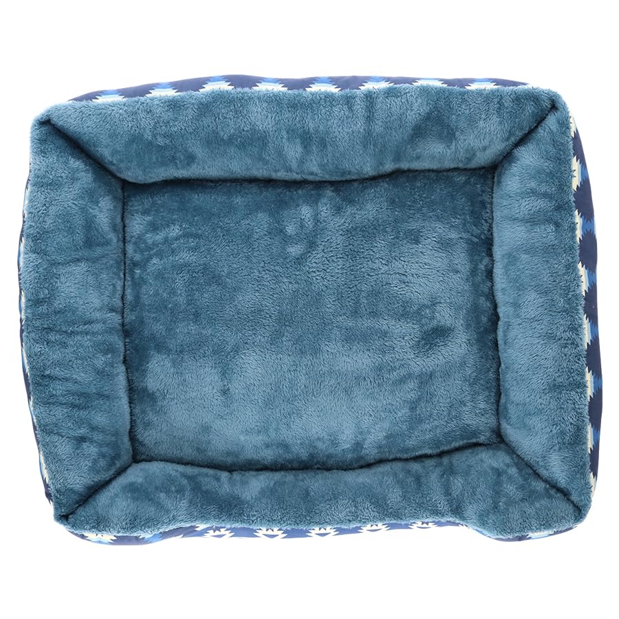 LOGOS Indy Pet Bed | Indy Print Pet Supplies, Bedding, Dog Supplies, Cat Supplies, Bed, Cushion (Navy, Large)