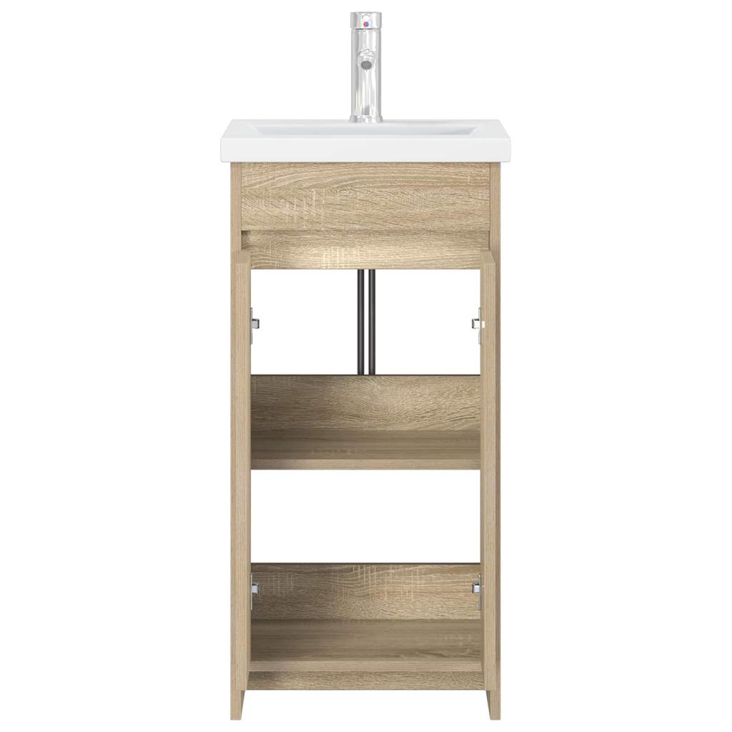 Bathroom Cabinet with Washbasin Sonoma Oak