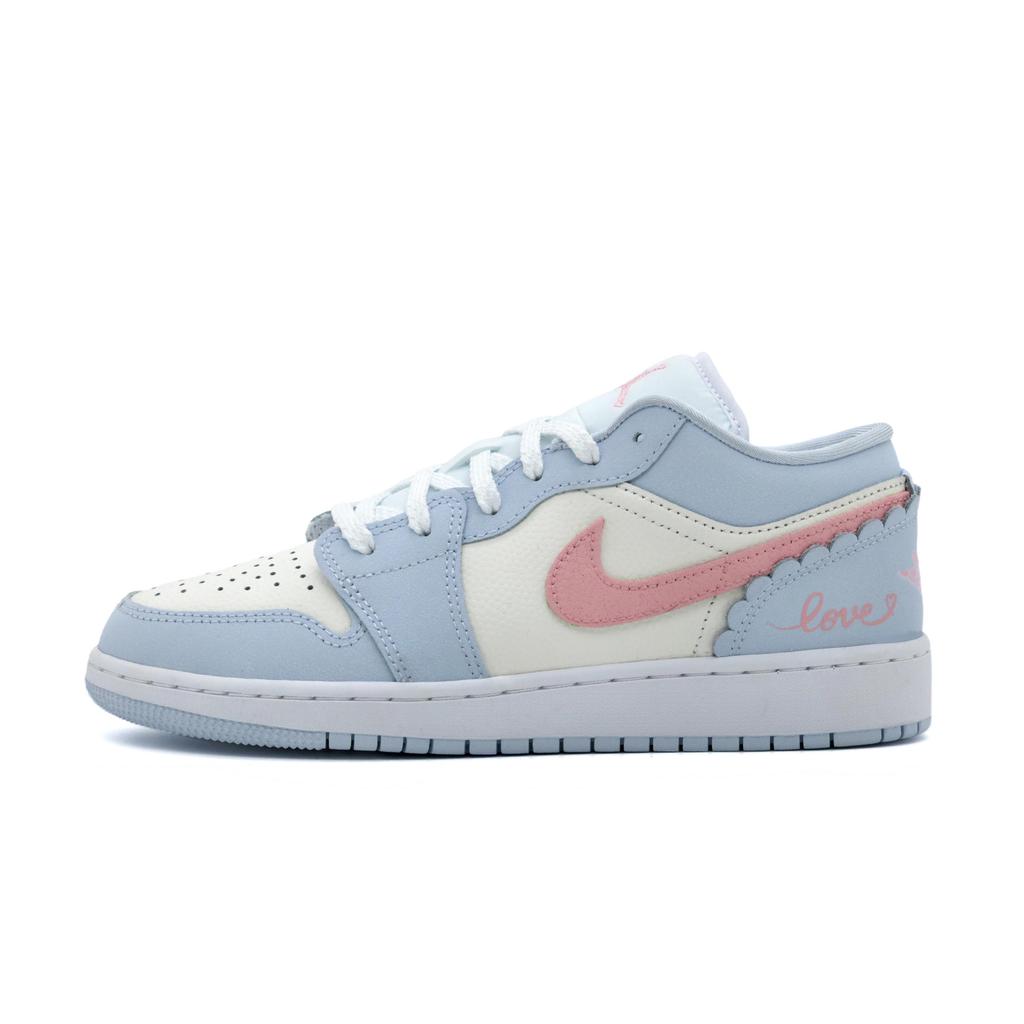 Jordan Air Jordan 1 Heartbeat Love Confession Basketball Shoes Women's Blue Pink IB7113-403(Team1992-SBOX)