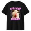 Vintage T Shirt Summer Certified Freak Cat Trendy Cool T Shirts 100 Cotton Tshirt For Unisex Y2k Basic Short Sleeve Top Tees